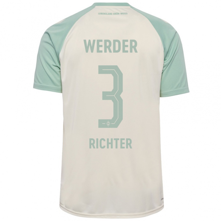 Criança Camisola Mathis Richter #3 Verde Claro Off-White Alternativa 2024/25 Camisa Brasil