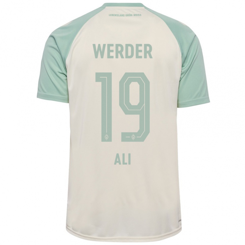 Criança Camisola Rok Ali #19 Verde Claro Off-White Alternativa 2024/25 Camisa Brasil