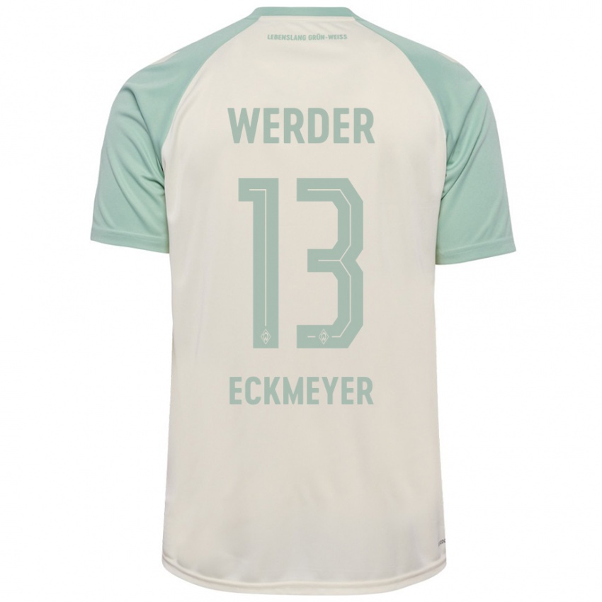 Criança Camisola Tjark Eckmeyer #13 Verde Claro Off-White Alternativa 2024/25 Camisa Brasil