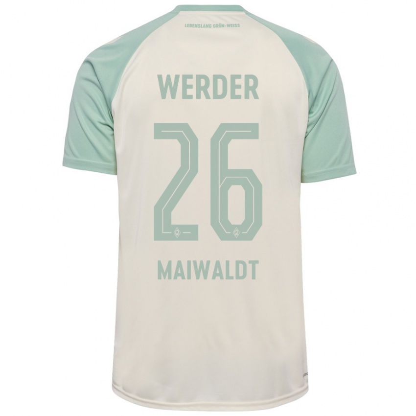 Criança Camisola Julius Maiwaldt #26 Verde Claro Off-White Alternativa 2024/25 Camisa Brasil