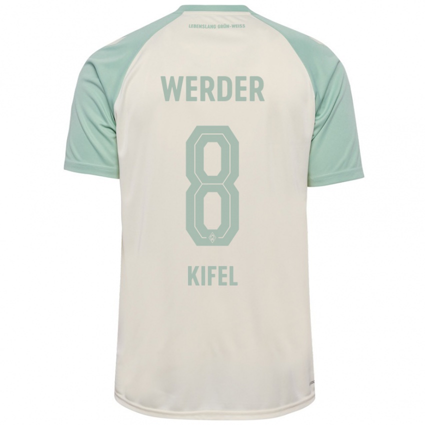 Criança Camisola Denis Kifel #8 Verde Claro Off-White Alternativa 2024/25 Camisa Brasil