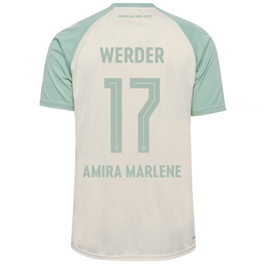 Criança Camisola Amira Marlene Dahl #17 Verde Claro Off-White Alternativa 2024/25 Camisa Brasil