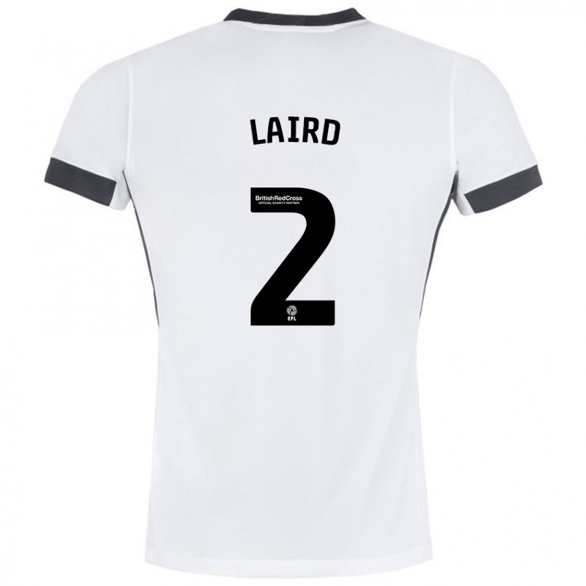 Criança Camisola Ethan Laird #2 Preto Branco Alternativa 2024/25 Camisa Brasil