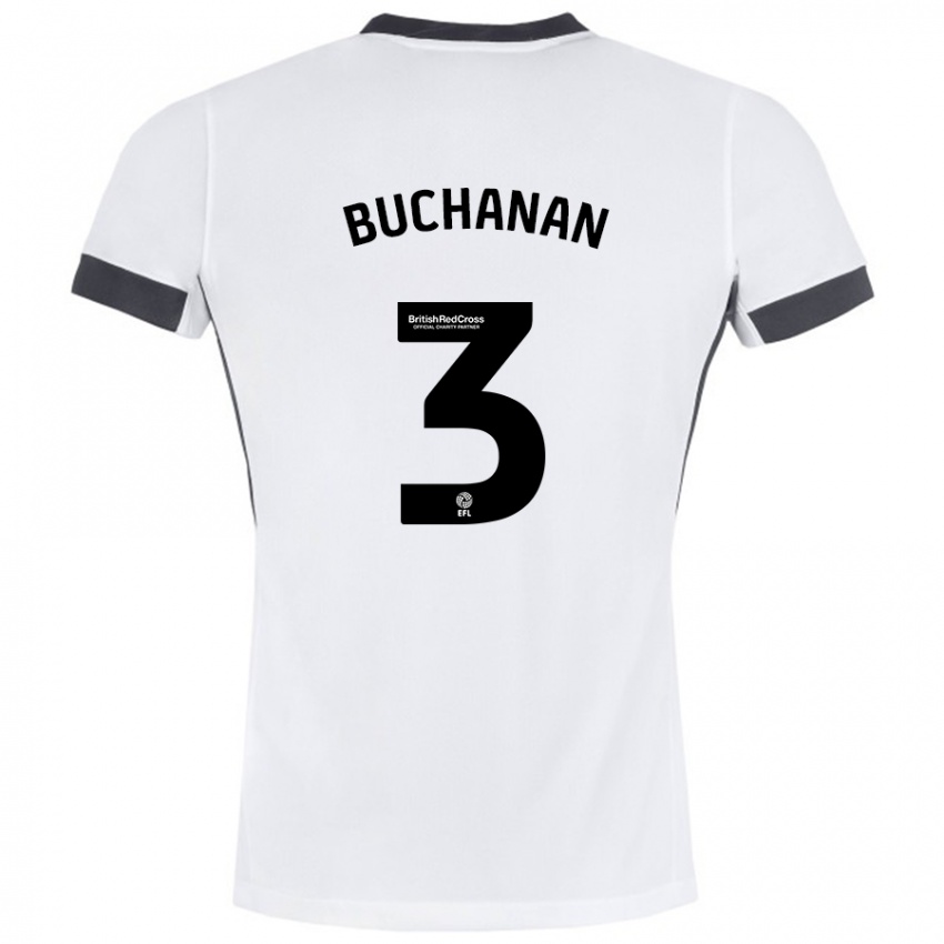 Criança Camisola Lee Buchanan #3 Preto Branco Alternativa 2024/25 Camisa Brasil