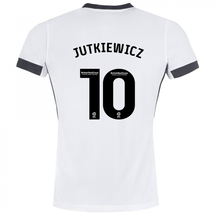 Criança Camisola Lukas Jutkiewicz #10 Preto Branco Alternativa 2024/25 Camisa Brasil