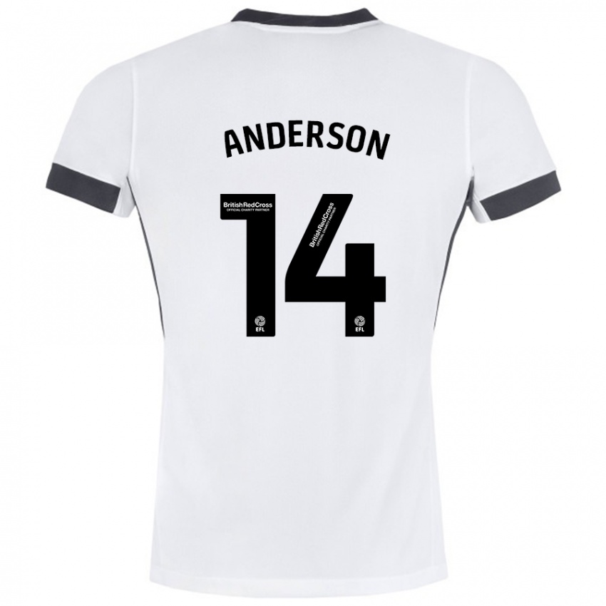 Criança Camisola Keshi Anderson #14 Preto Branco Alternativa 2024/25 Camisa Brasil