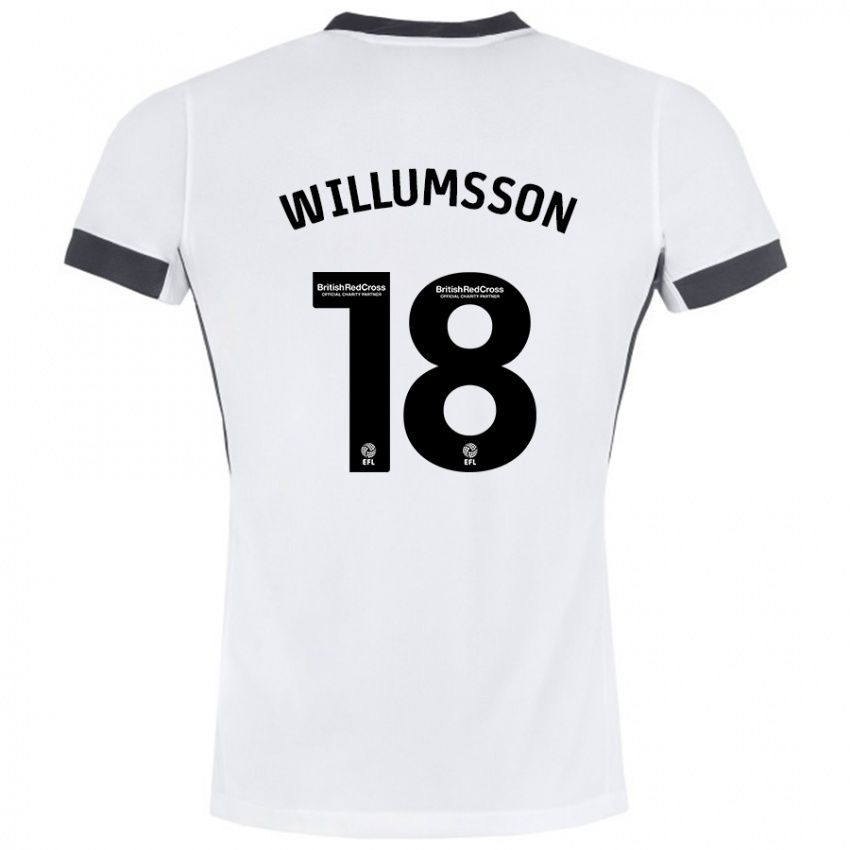 Criança Camisola Willum Thór Willumsson #18 Preto Branco Alternativa 2024/25 Camisa Brasil