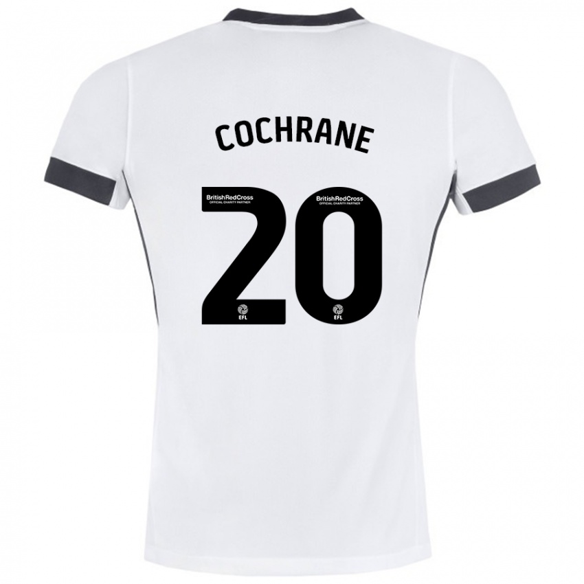 Criança Camisola Alex Cochrane #20 Preto Branco Alternativa 2024/25 Camisa Brasil