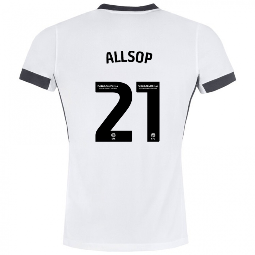 Criança Camisola Ryan Allsop #21 Preto Branco Alternativa 2024/25 Camisa Brasil