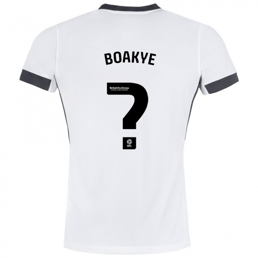 Criança Camisola Godfred Boakye #0 Preto Branco Alternativa 2024/25 Camisa Brasil