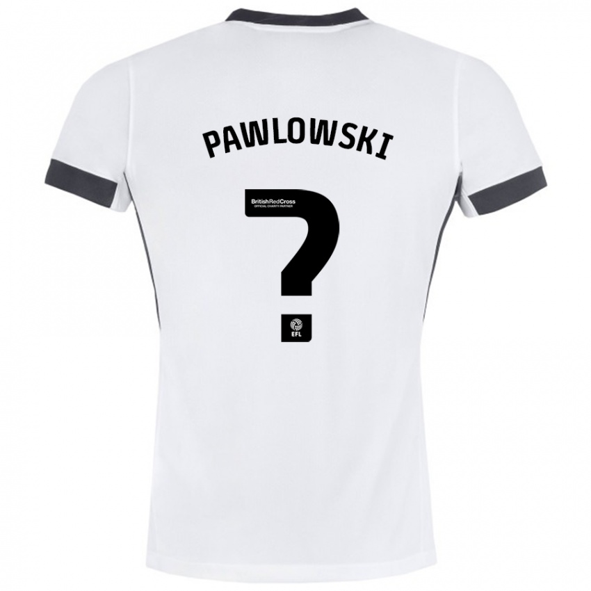 Criança Camisola Jakub Pawlowski #0 Preto Branco Alternativa 2024/25 Camisa Brasil