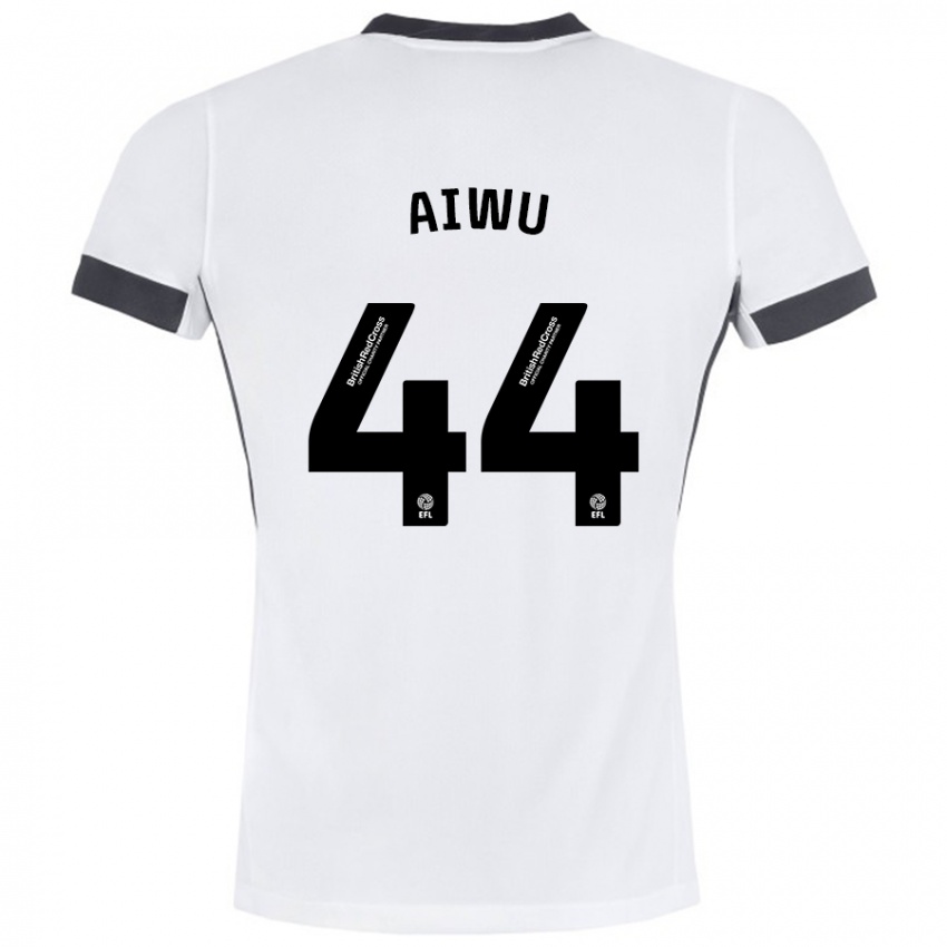 Criança Camisola Emanuel Aiwu #44 Preto Branco Alternativa 2024/25 Camisa Brasil