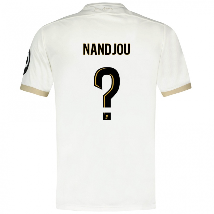 Criança Camisola Yaël Nandjou #0 Ouro Branco Alternativa 2024/25 Camisa Brasil