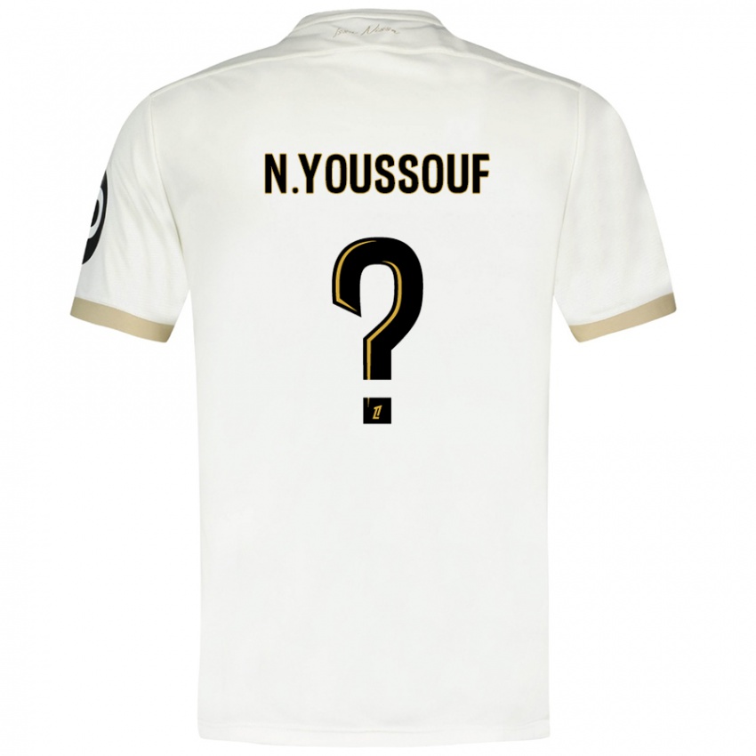 Criança Camisola Naké Youssouf #0 Ouro Branco Alternativa 2024/25 Camisa Brasil