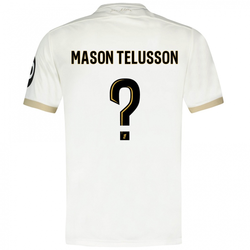 Criança Camisola Jah Mason Telusson #0 Ouro Branco Alternativa 2024/25 Camisa Brasil