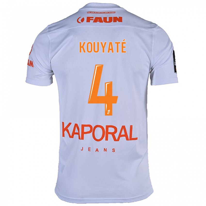 Criança Camisola Kiki Kouyaté #4 Branco Alternativa 2024/25 Camisa Brasil