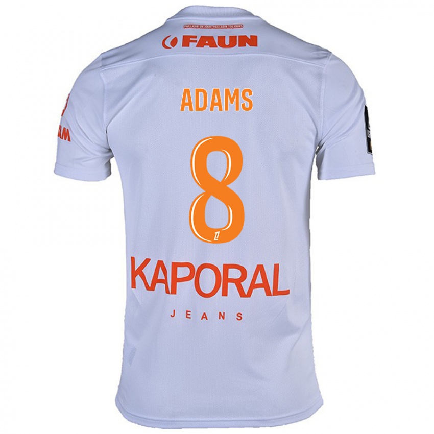 Criança Camisola Akor Adams #8 Branco Alternativa 2024/25 Camisa Brasil