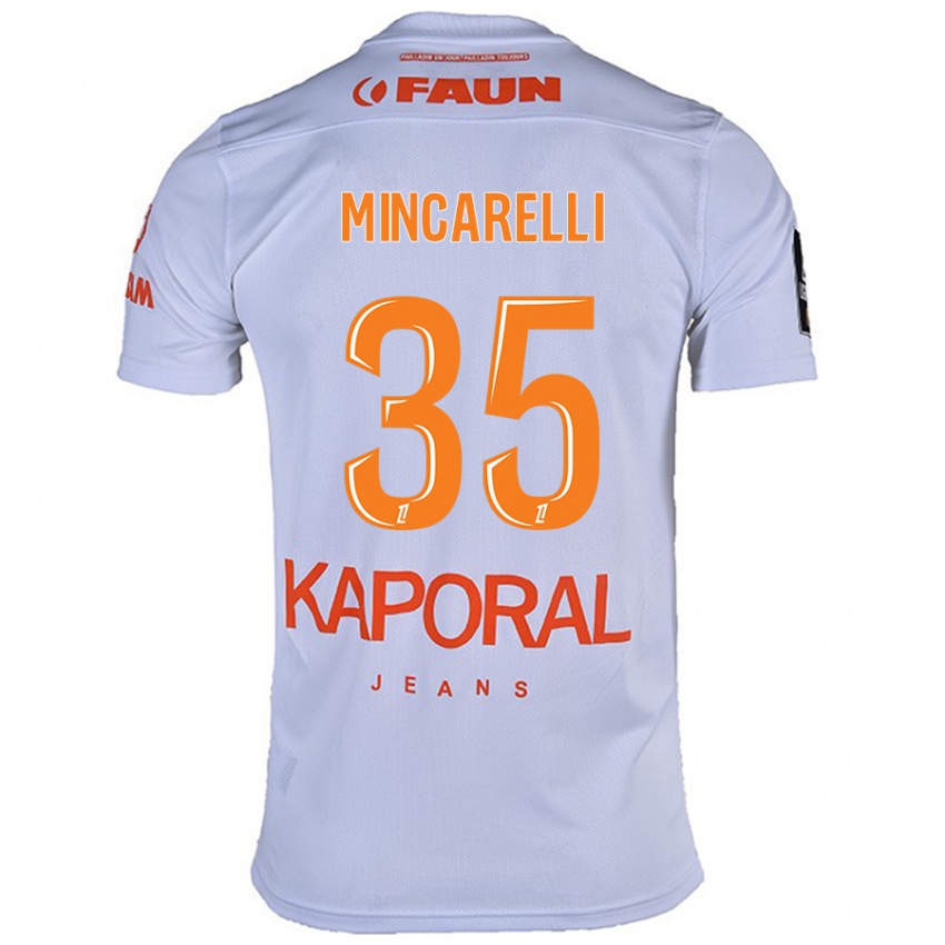 Criança Camisola Lucas Mincarelli #35 Branco Alternativa 2024/25 Camisa Brasil