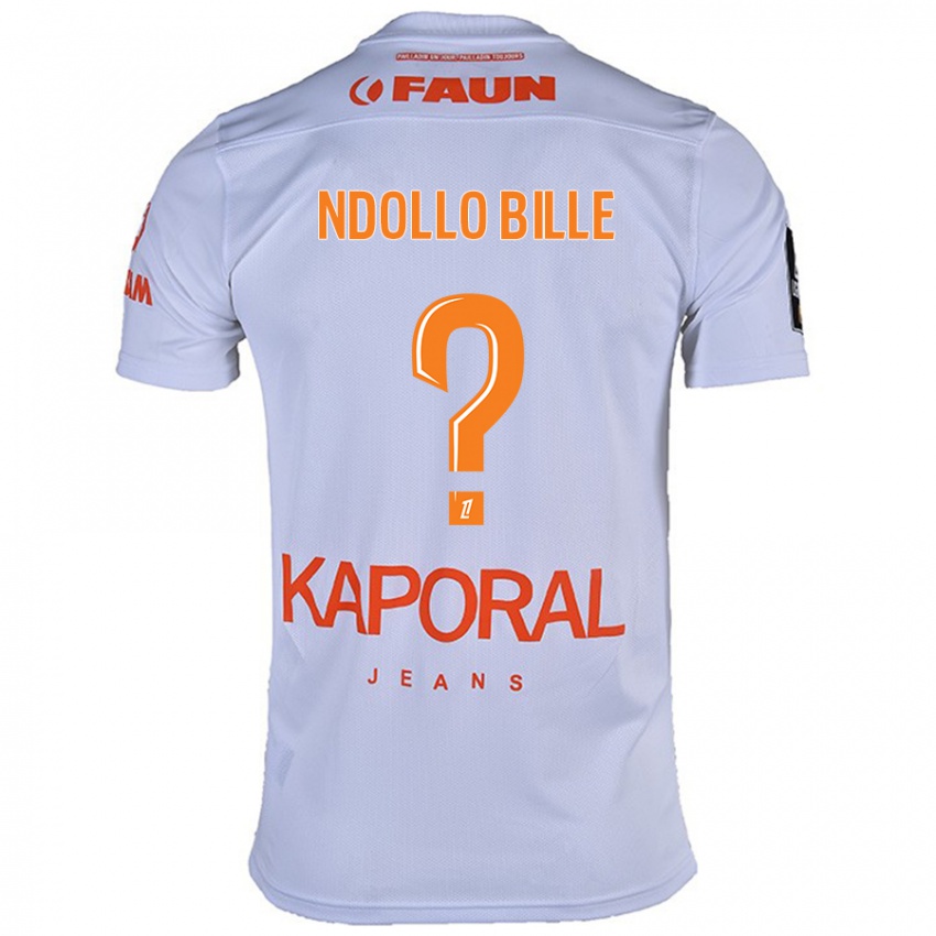 Criança Camisola Wilfried Ndollo Bille #0 Branco Alternativa 2024/25 Camisa Brasil