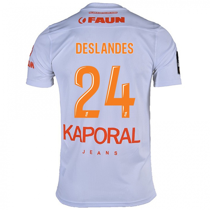 Criança Camisola Océane Deslandes #24 Branco Alternativa 2024/25 Camisa Brasil