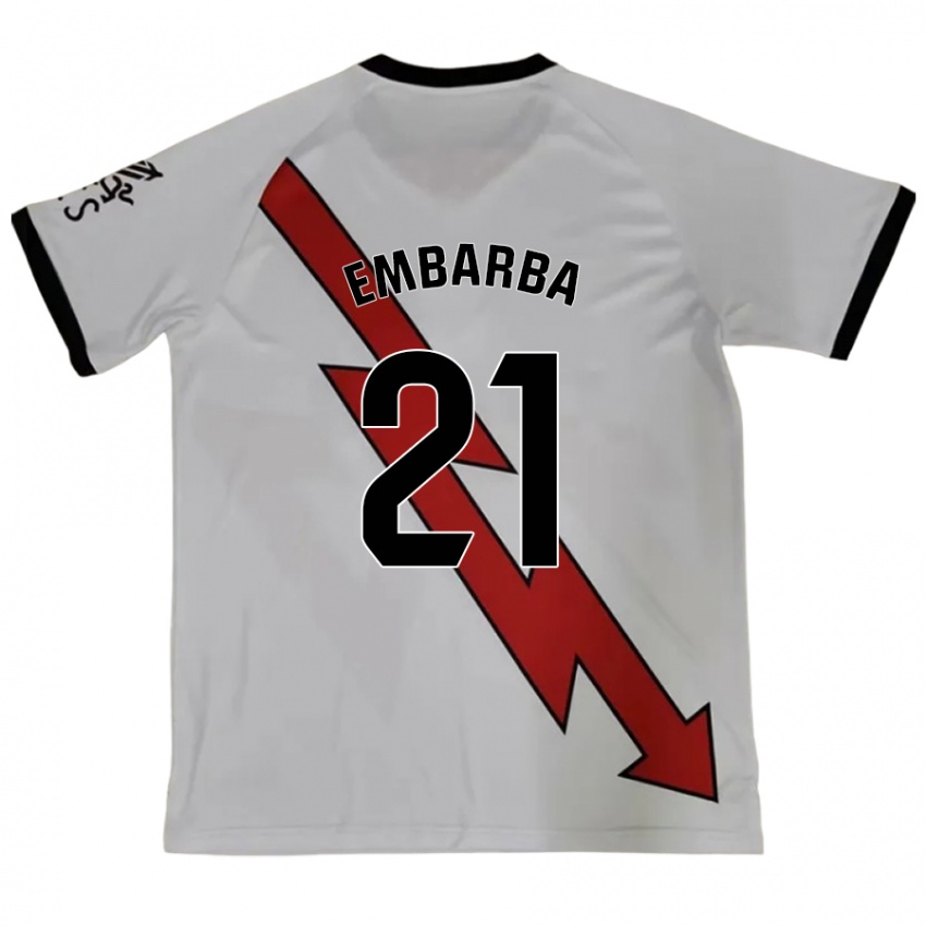 Criança Camisola Adrián Embarba #21 Vermelho Alternativa 2024/25 Camisa Brasil