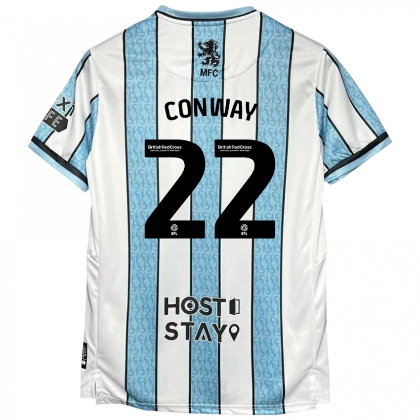 Criança Camisola Tommy Conway #22 Azul Branco Alternativa 2024/25 Camisa Brasil