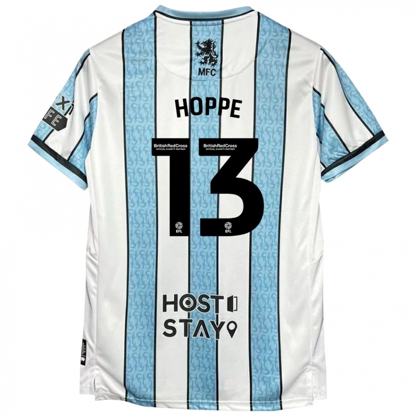 Criança Camisola Matthew Hoppe #13 Azul Branco Alternativa 2024/25 Camisa Brasil