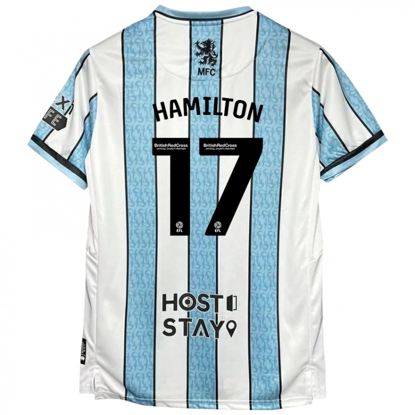 Criança Camisola Micah Hamilton #17 Azul Branco Alternativa 2024/25 Camisa Brasil