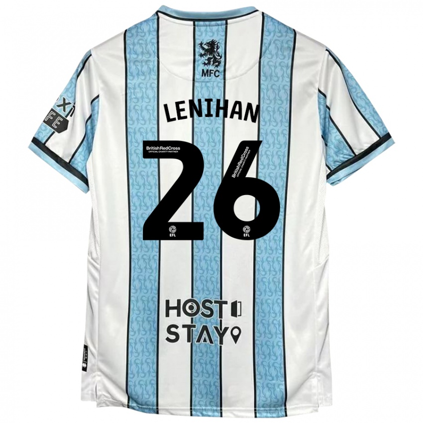 Criança Camisola Darragh Lenihan #26 Azul Branco Alternativa 2024/25 Camisa Brasil