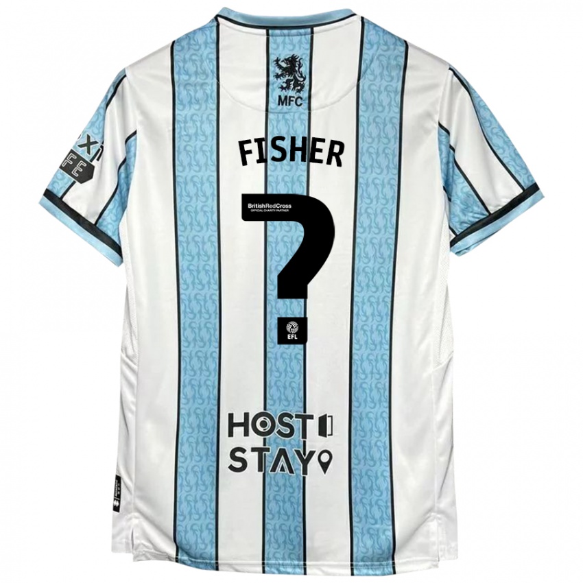 Criança Camisola Nathan Fisher #0 Azul Branco Alternativa 2024/25 Camisa Brasil