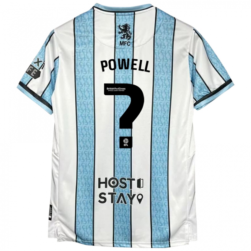 Criança Camisola Rio Patterson-Powell #0 Azul Branco Alternativa 2024/25 Camisa Brasil