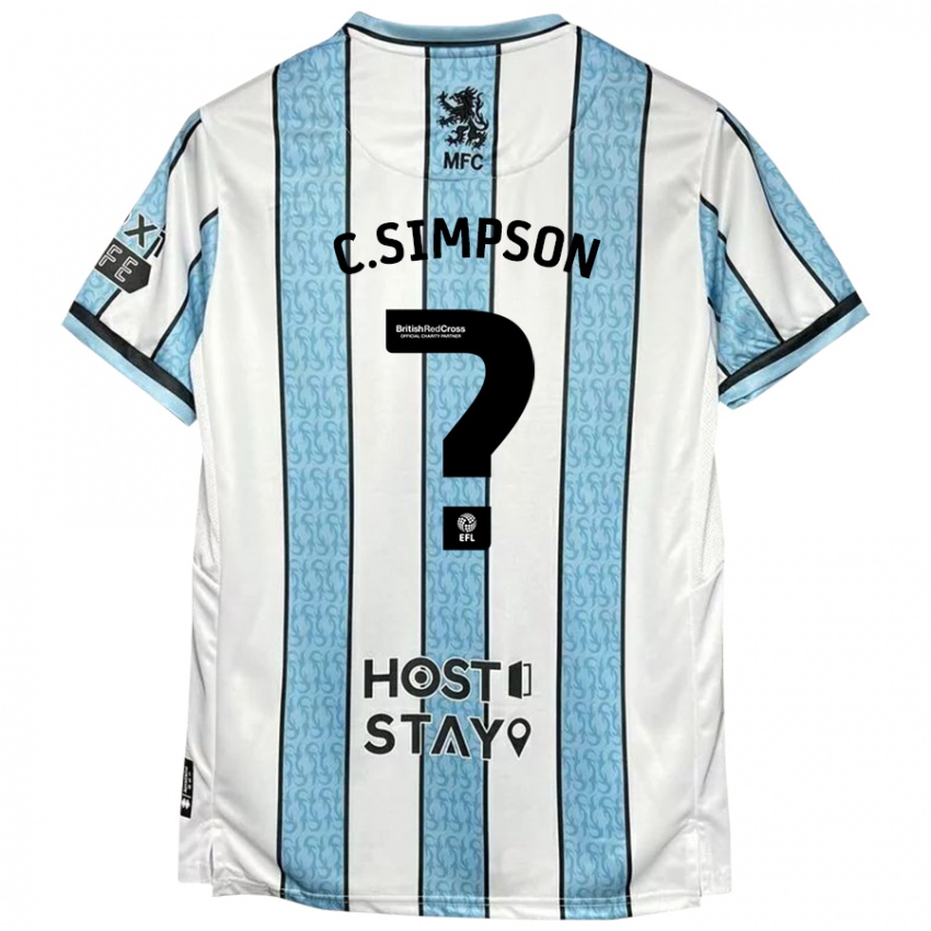 Criança Camisola Cameron Simpson #0 Azul Branco Alternativa 2024/25 Camisa Brasil