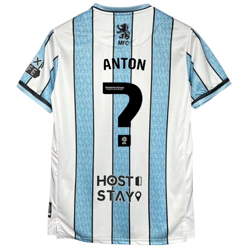 Criança Camisola Anton Palmer #0 Azul Branco Alternativa 2024/25 Camisa Brasil