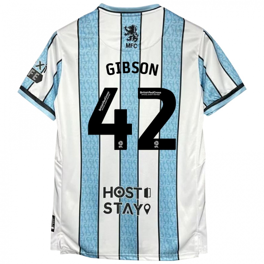 Criança Camisola Joseph Gibson #42 Azul Branco Alternativa 2024/25 Camisa Brasil