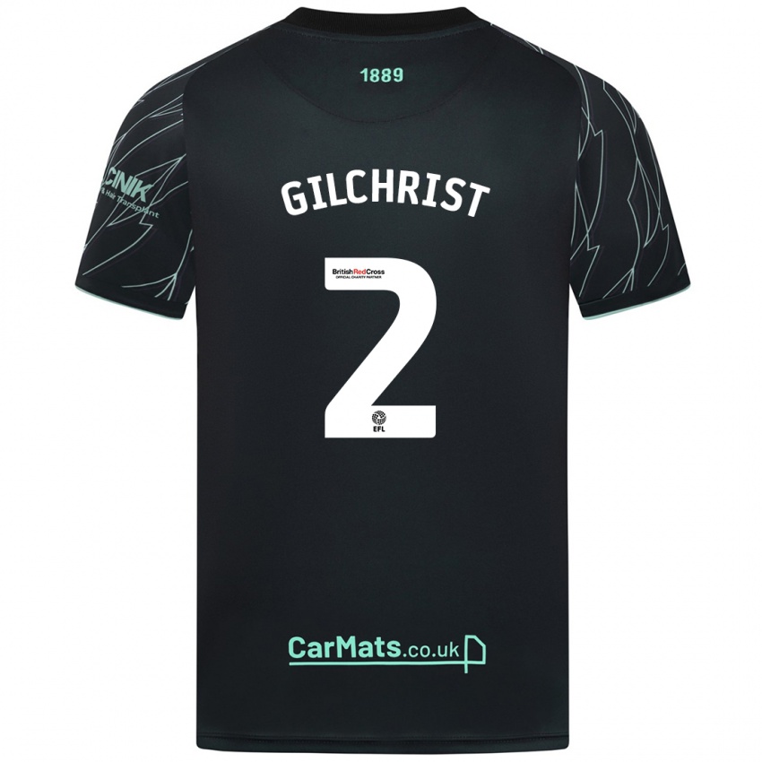 Criança Camisola Alfie Gilchrist #2 Verde Preto Alternativa 2024/25 Camisa Brasil