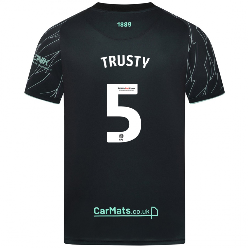 Criança Camisola Auston Trusty #5 Verde Preto Alternativa 2024/25 Camisa Brasil