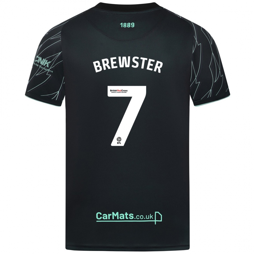 Criança Camisola Rhian Brewster #7 Verde Preto Alternativa 2024/25 Camisa Brasil