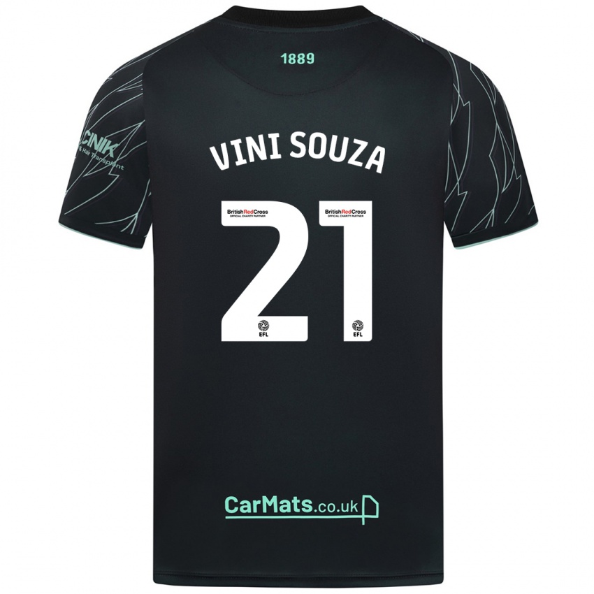 Criança Camisola Vini Souza #21 Verde Preto Alternativa 2024/25 Camisa Brasil