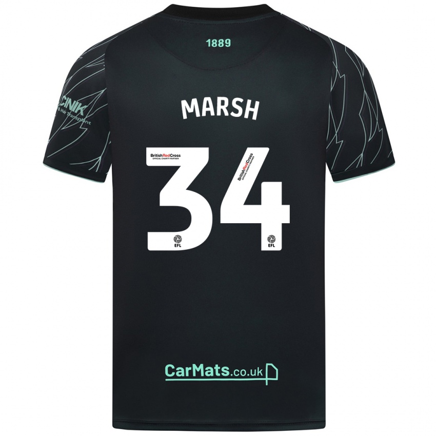 Criança Camisola Louie Marsh #34 Verde Preto Alternativa 2024/25 Camisa Brasil