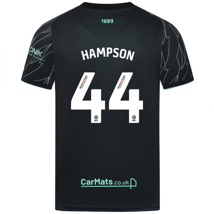 Criança Camisola Owen Hampson #44 Verde Preto Alternativa 2024/25 Camisa Brasil