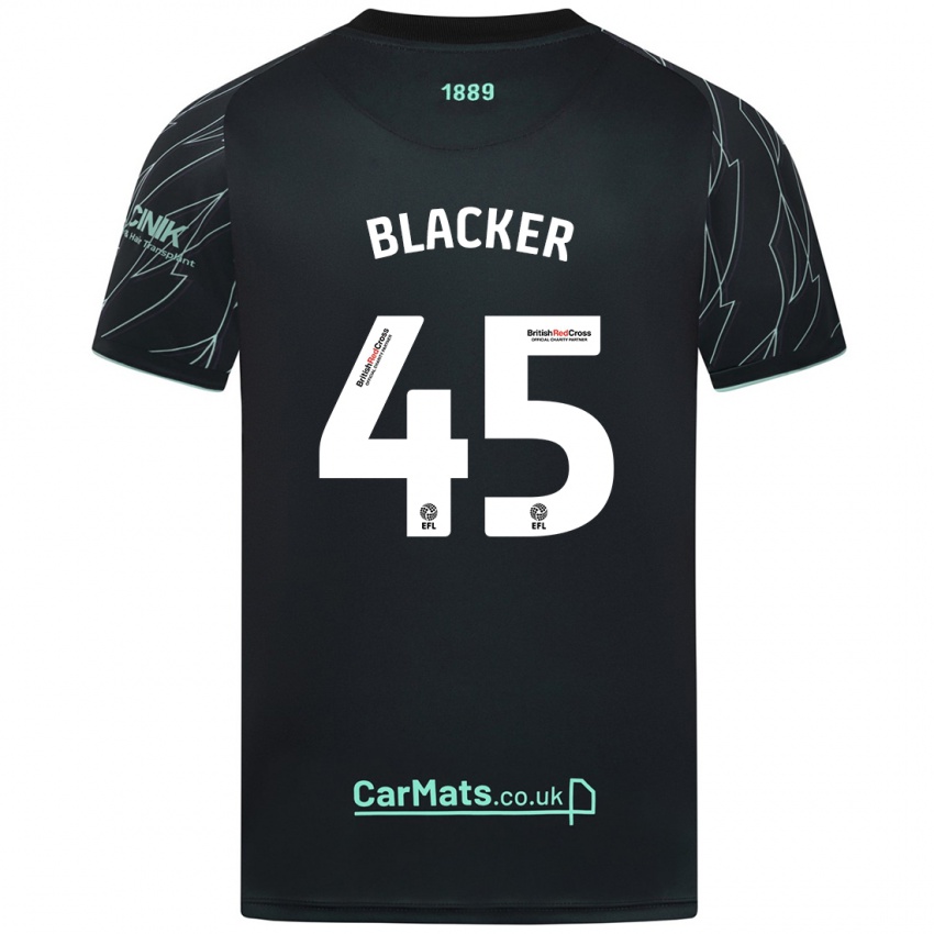 Criança Camisola Billy Blacker #45 Verde Preto Alternativa 2024/25 Camisa Brasil