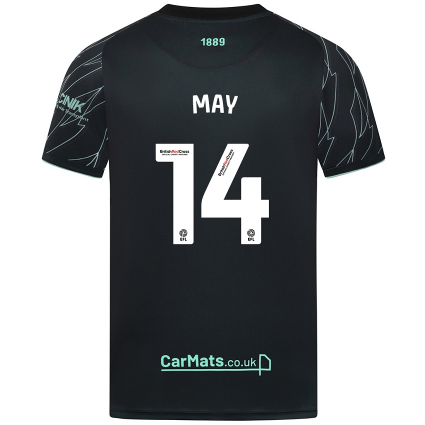 Criança Camisola Ellie May #14 Verde Preto Alternativa 2024/25 Camisa Brasil