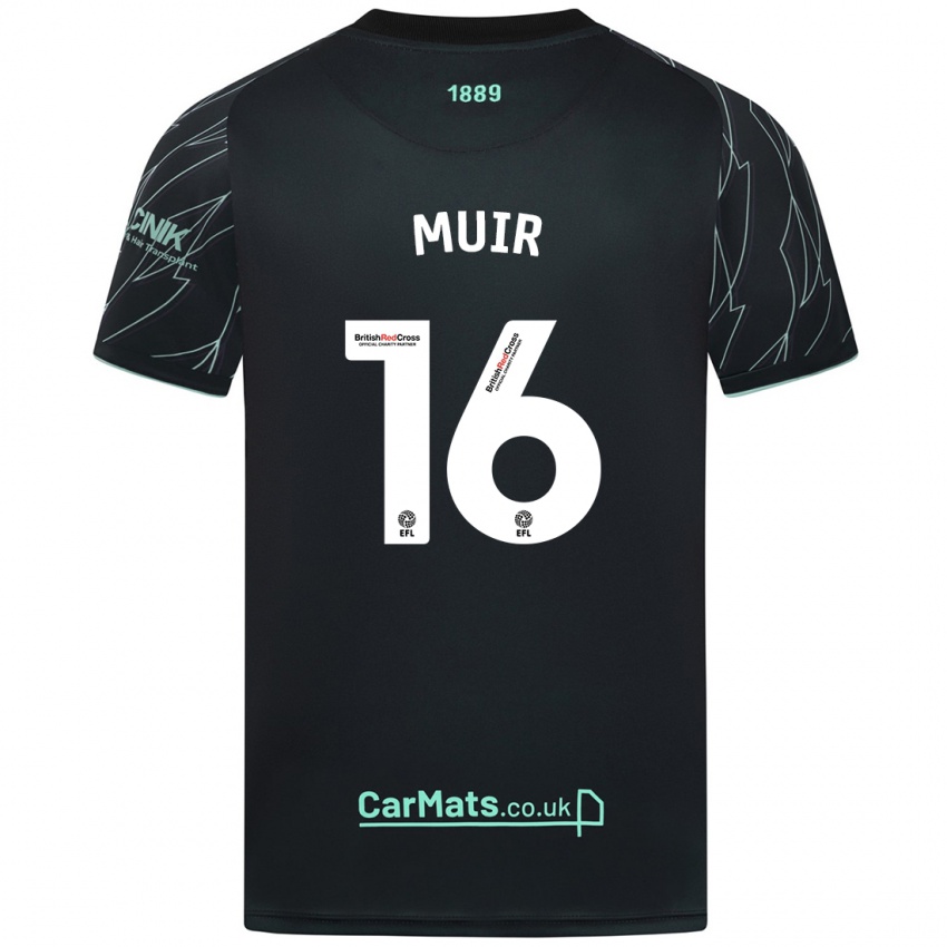 Criança Camisola Chene Muir #16 Verde Preto Alternativa 2024/25 Camisa Brasil