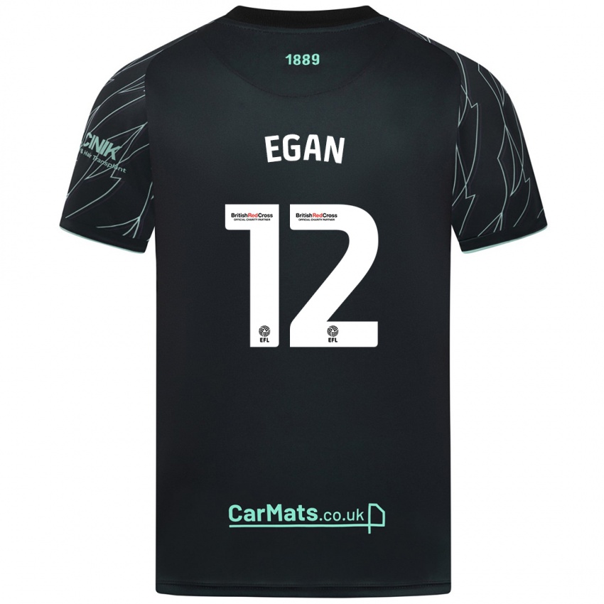 Criança Camisola John Egan #12 Verde Preto Alternativa 2024/25 Camisa Brasil