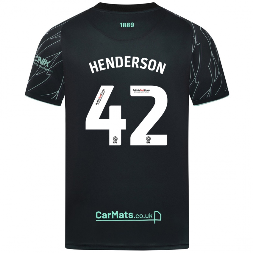 Criança Camisola Peyton Henderson #42 Verde Preto Alternativa 2024/25 Camisa Brasil