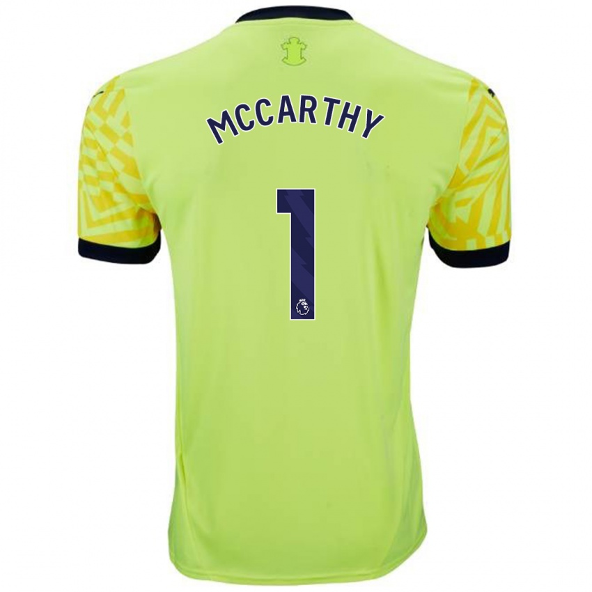 Criança Camisola Alex Mccarthy #1 Amarelo Alternativa 2024/25 Camisa Brasil