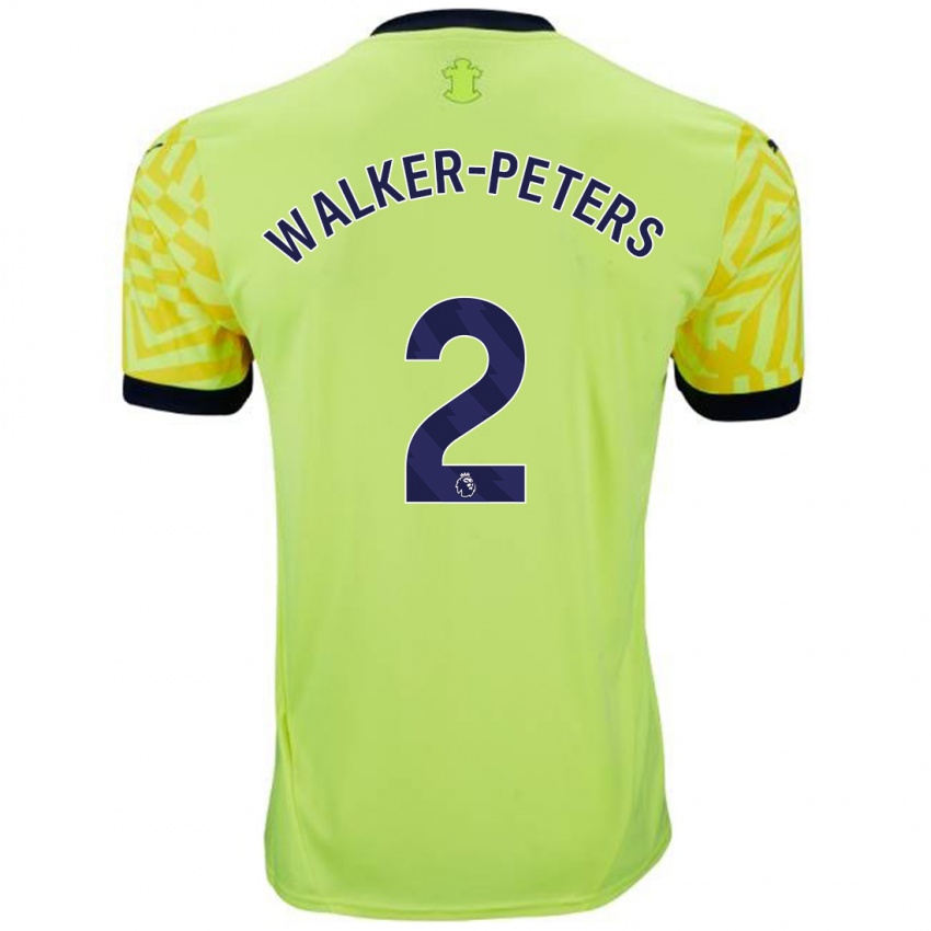 Criança Camisola Kyle Walker-Peters #2 Amarelo Alternativa 2024/25 Camisa Brasil