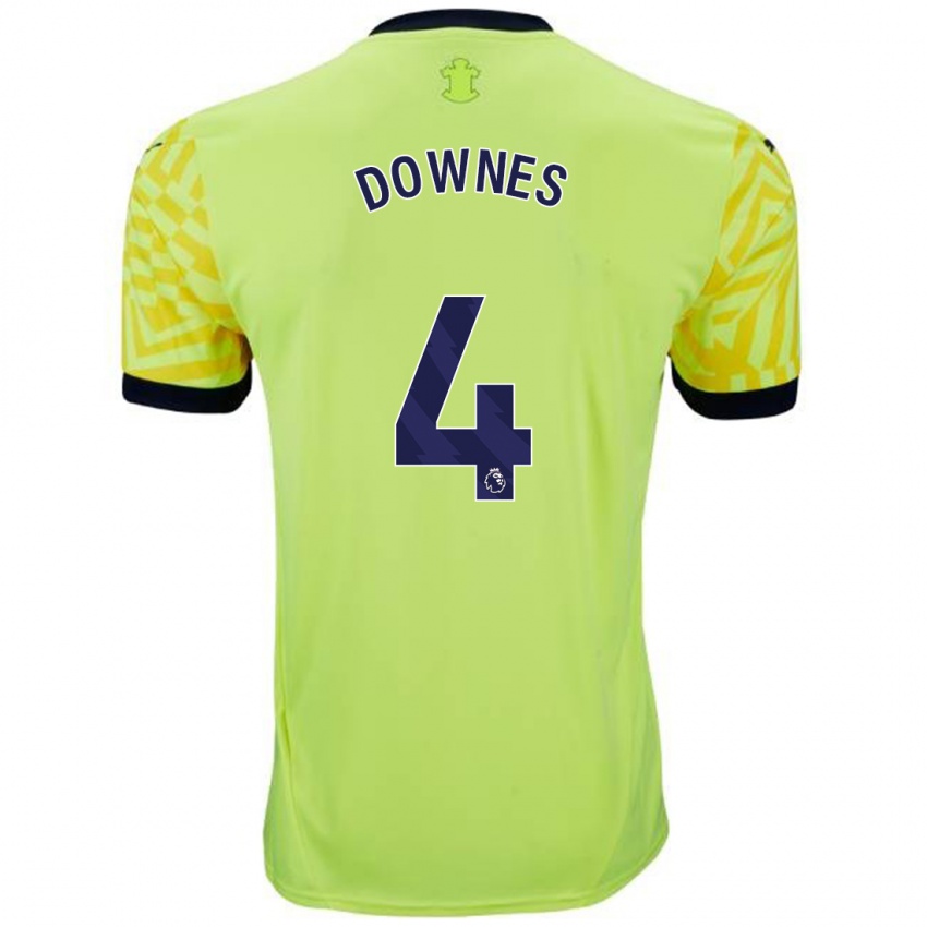 Criança Camisola Flynn Downes #4 Amarelo Alternativa 2024/25 Camisa Brasil