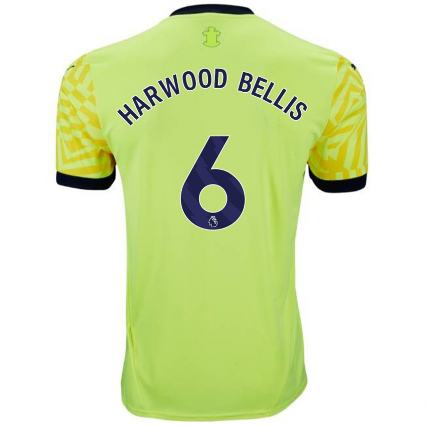 Criança Camisola Taylor Harwood-Bellis #6 Amarelo Alternativa 2024/25 Camisa Brasil