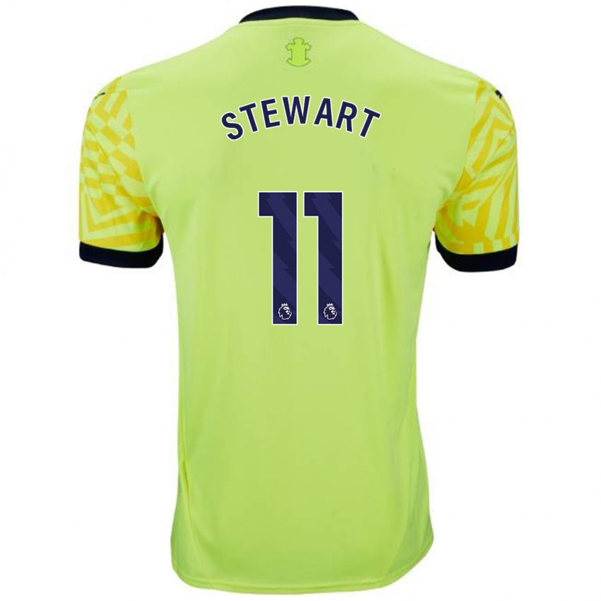 Criança Camisola Ross Stewart #11 Amarelo Alternativa 2024/25 Camisa Brasil